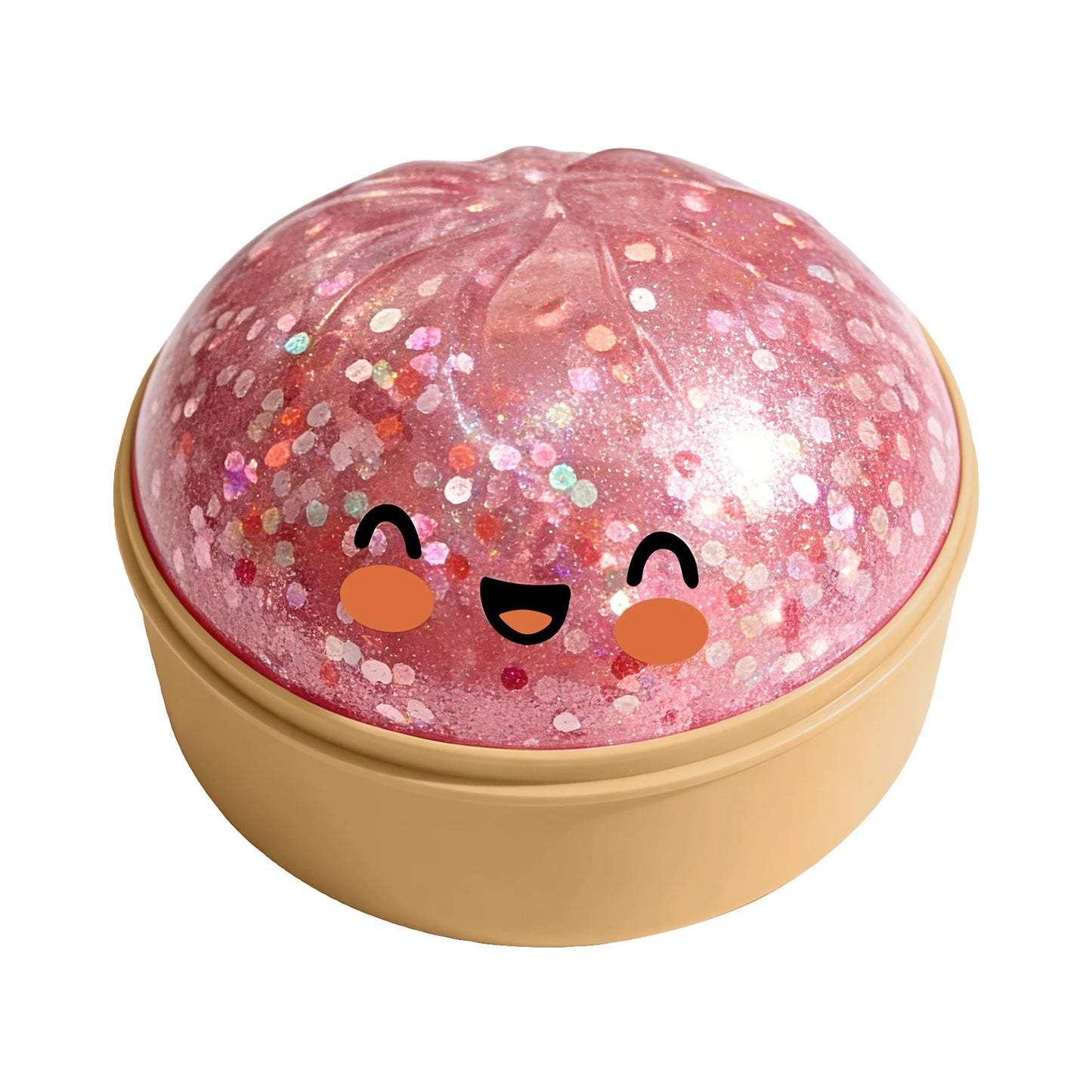 Glitter Bun Fidget Toy Kawaii Dumpling Squeeze Dough Ball Desk Toy Viral Fall 2026 Gift Stress Relief