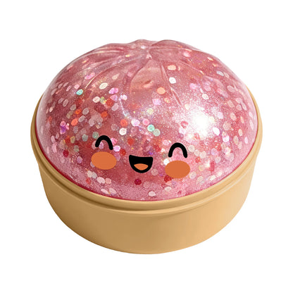 Glitter Bun Fidget Toy Kawaii Dumpling Squeeze Dough Ball Desk Toy Viral Fall 2026 Gift Stress Relief