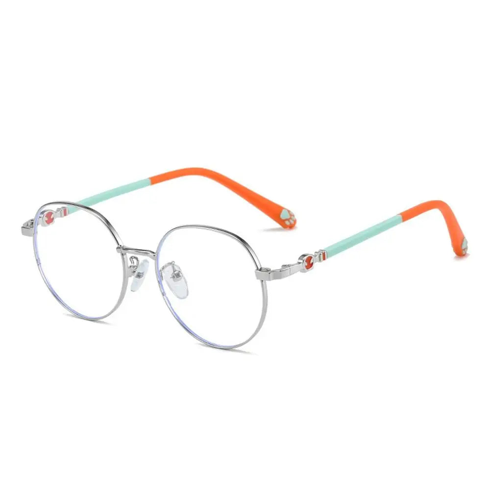 Anti Blue Light Glasses For Kids Classic Metal Frame Eyewear Back To School 2026 Eye Protection
