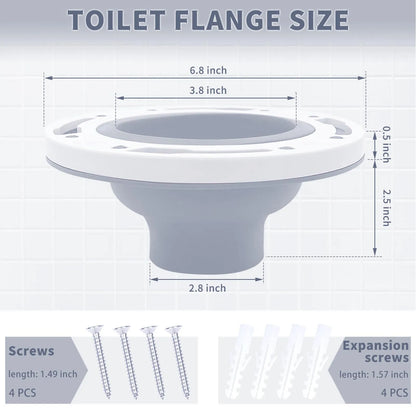 Toilet Flange Repair Kit Universal Fit - DIY Home Improvement 2026, Easy Leak Prevention