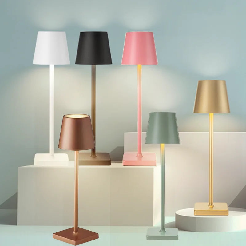 LED bordlampe berøringssensor skrivebord natlys stemningsfuldt sengebord lys efterår 2026 boligindretning trend