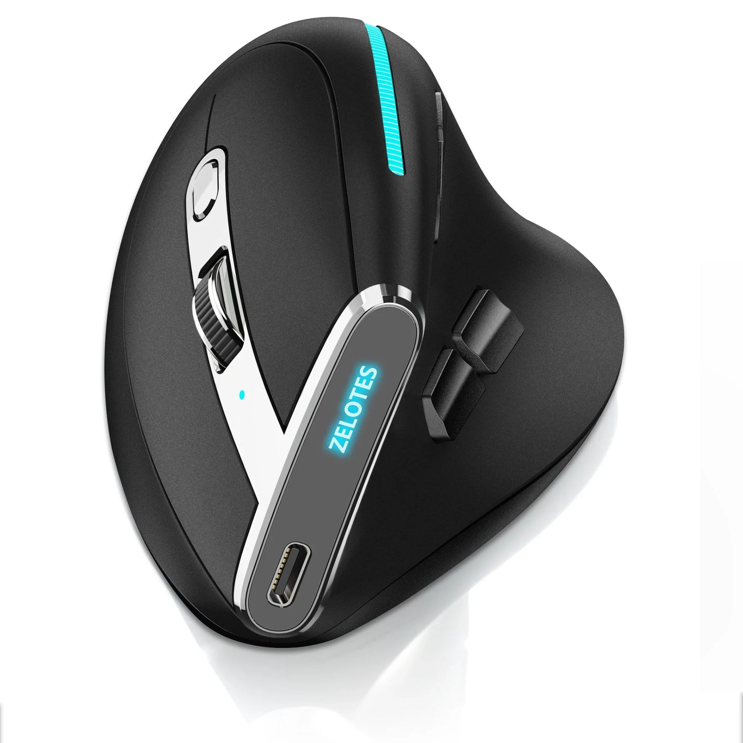 Bluetooth Vertical Ergonomic Mouse With OLED Screen