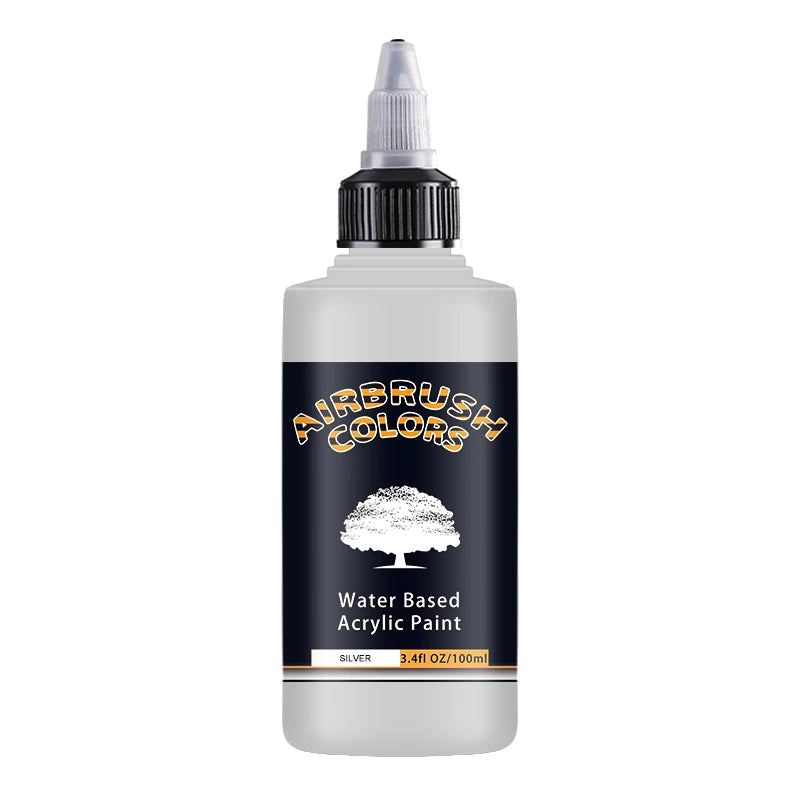 Airbrush akrylmaling matte blæk vandbaseret let at rengøre 32 farver sæt 100 ml flasker til modelhobby TikTok viral håndværkstrend 2026