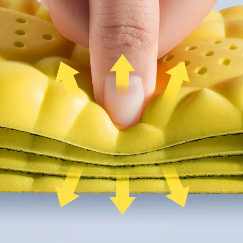 Insoles Sports Orthopedic Breathable 4D Cloud PU Sole Back to School 2025 Shock Absorption