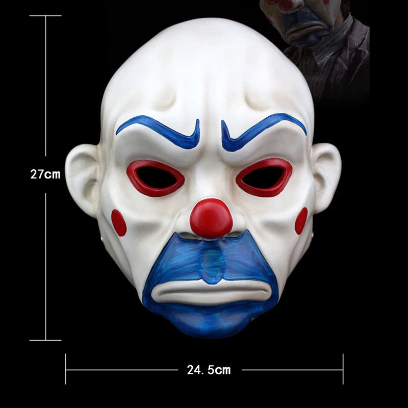 Joker Dark Knight Resin Full-Face Cosplay Mask Masquerade Party Prop for Adults 2026