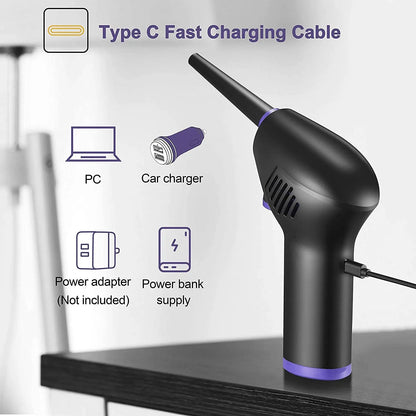Soplador de Aire Inalámbrico Portátil 15000mAh - Limpiador Eléctrico Recargable por USB