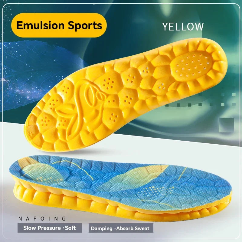 Insoles 4D Cloud Technology Sports Orthopedic Insoles Breathable Shock Absorbent Cushion Back to School 2025