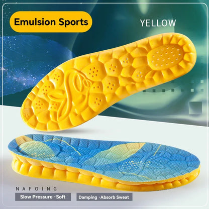 Insoles 4D Cloud Technology Sports Orthopedic Insoles Breathable Shock Absorbent Cushion Back to School 2025