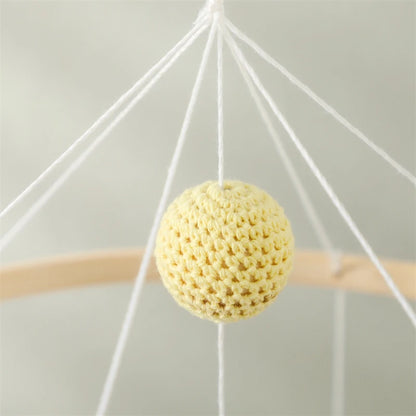 Hot Air Balloon Crib Mobile Newborn Sensory Toys Soothing