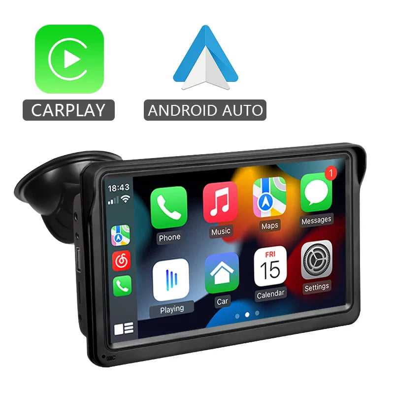 CarPlay Wireless Head Unit 7 Inch In Dash Car Stereo Universale Touch Screen Wireless Android Auto Fall 2025