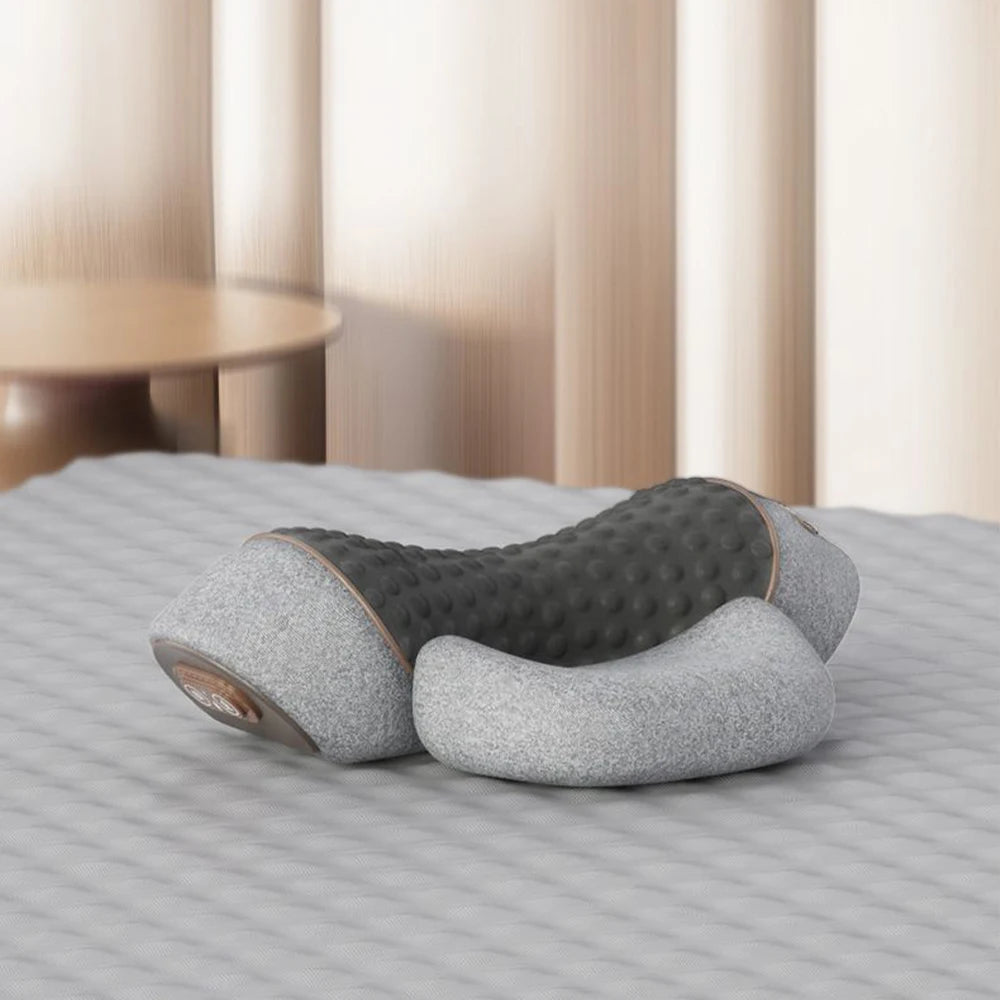 Nakke Massage Pude Opvarmning Vibration Hukommelsesskum Støtte