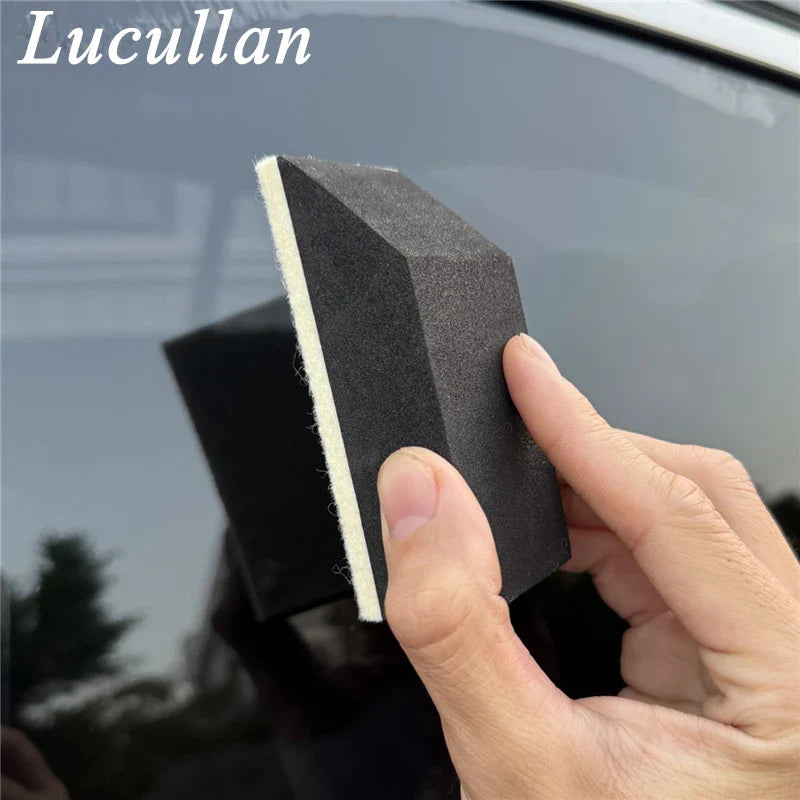 Car Windshield Cleaning Sponge – Wool Glass Polishing Pad For Streak-Free Shine, Fall 2025 Car Care