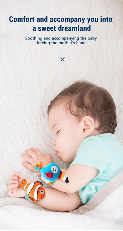 Baby Wrist Rattle Set Newborn Sensory Toys Soothing Gift
