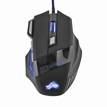 Mouse da gioco cablato USB 7 pulsanti retroilluminato ergonomico comfort