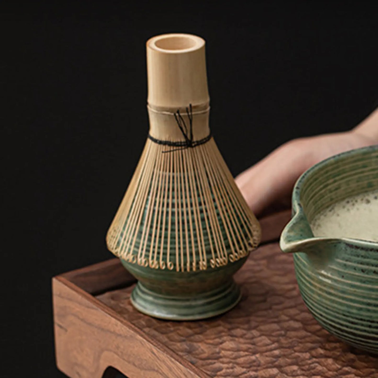 Supporto per frusta Matcha in ceramica Chasen Stand per teiera domestica