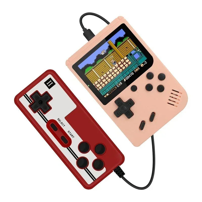 Mini Retro Handheld Video Game Console - 3.0-Inch LCD, 500 Built-In 8-Bit Games, Perfect Xmas Gift for Kids