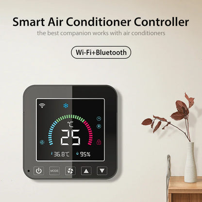 Slimme thermostaat WiFi infraroodcontroller voor airconditioner temperatuur- en vochtigheidsmonitor herfst 2025 huisautomatisering