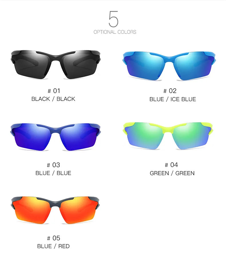 Classic unisex sports sunglasses – anti-glare UV400 acetate frame, photochromic lens option