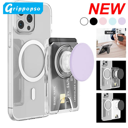 Magnetic Wallet With Expanding Grip For Phones Universal Card Holder Case Anti Scratch And Dustproof Back To School 2026