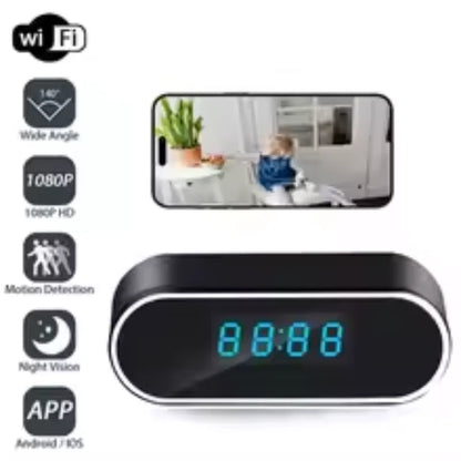 HD 1080P Alarm Clock Camera Wireless Wifi Surveillance Cam With IR Night Vision DVR For Home Security Fall 2025