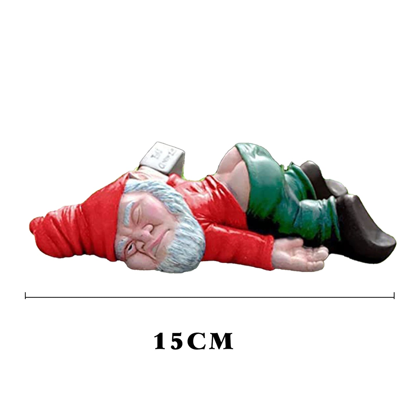 Statua da giardino in resina ornamento gnomo per cortile patio prato decorazione esterna per festività