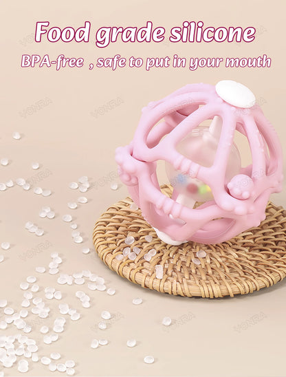 Silikone bidering rangle kugle Montessori nyfødt sensoriske legetøj