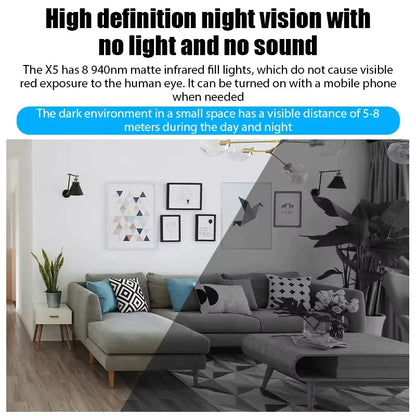 Mini 1080P HD WiFi Camera - Night Vision Motion Detection Home Security Camcorder
