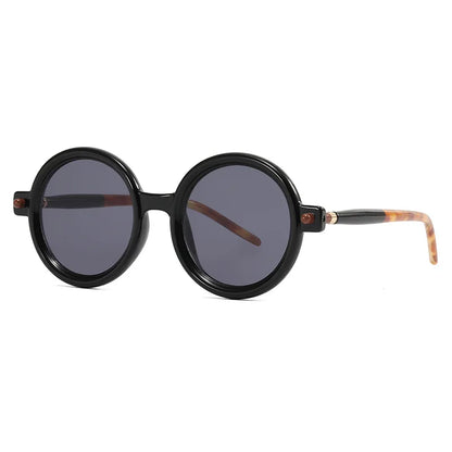 Gafas de sol redondas retro de moda para hombres y mujeres, gafas de diseñador vintage y modernas.
