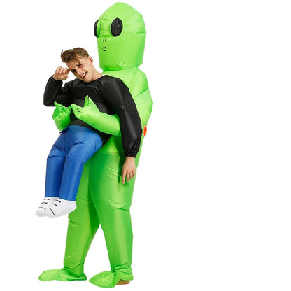 Costume Gonfiabile da Alieno per Adulti e Bambini, Costume di Halloween Leggero per Feste e Cosplay