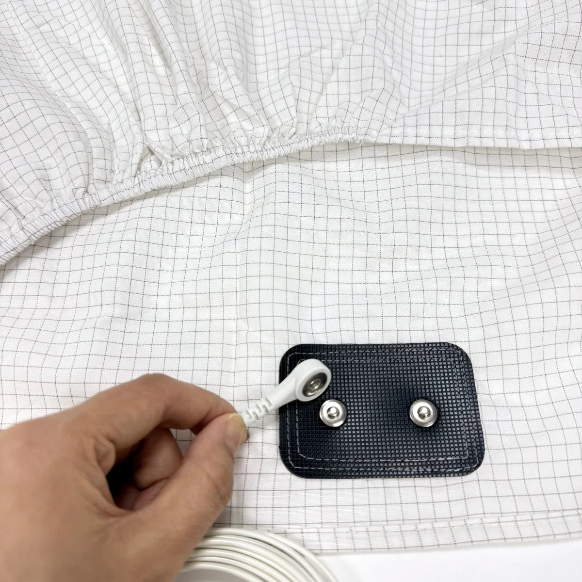 Earthing Silver Fiber Fitted Sheet Anti Static Grounding