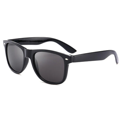 Classic Square Polarized Sunglasses for Men Women Retro Black Summer Driving Shades
