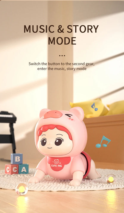 Baby Crawling Guide Toy Newborn Sensory Toys Music Aid