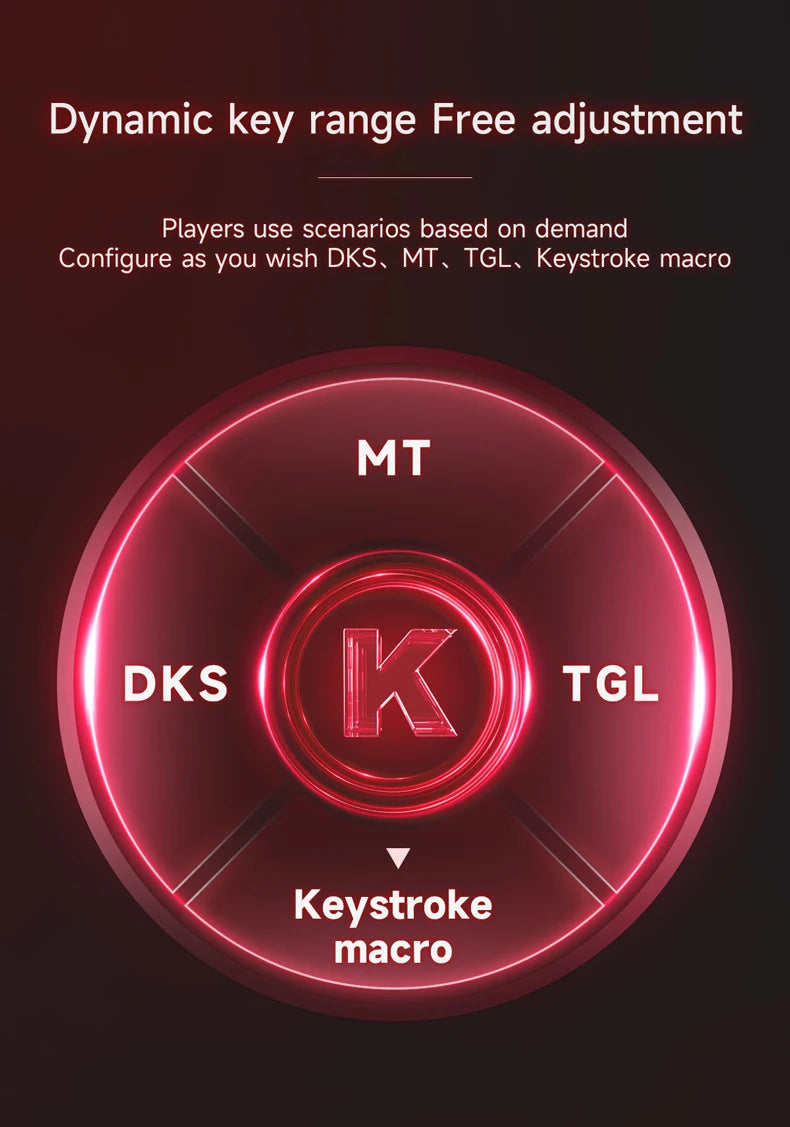 Teclado Mecánico Sixty Mini Inalámbrico ARGB Magnético Hall