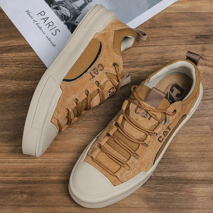 Durable men's outdoor sneakers - anti-slip wear-resistant fabric upper, for hiking and casual everyday