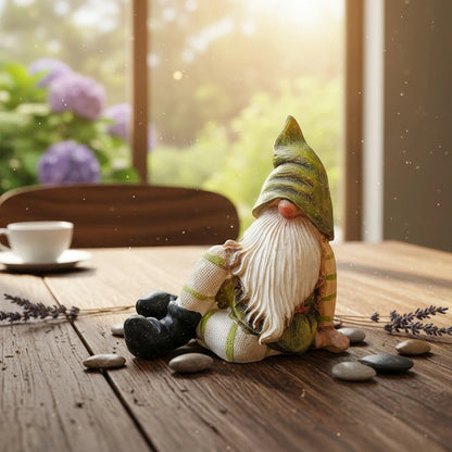 Statua gnomo da giardino in resina decorazione esterna primavera 2026 idea regalo per vasi e mini paesaggi