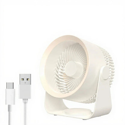 Ventilatore portatile a batteria da scrivania, circolatore d'aria silenzioso per l'estate