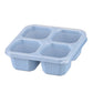 Portable 4-Compartment Snack Containers - Reusable Meal Prep for Kids & Adults, Leak-Proof Storage