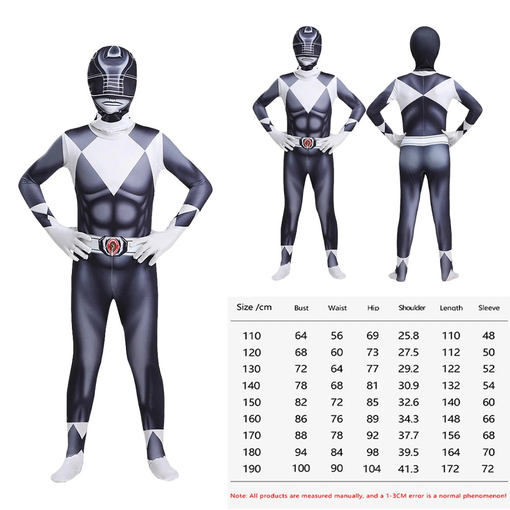 Samurai Sentai Shinkenger Power Rangers Cosplay Jumpsuit Costume Set with Mask for Adults 2026
