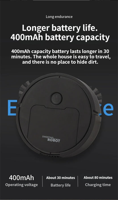 Robot spazzante a aspirazione 3 in 1 Mini spazzatrice automatica