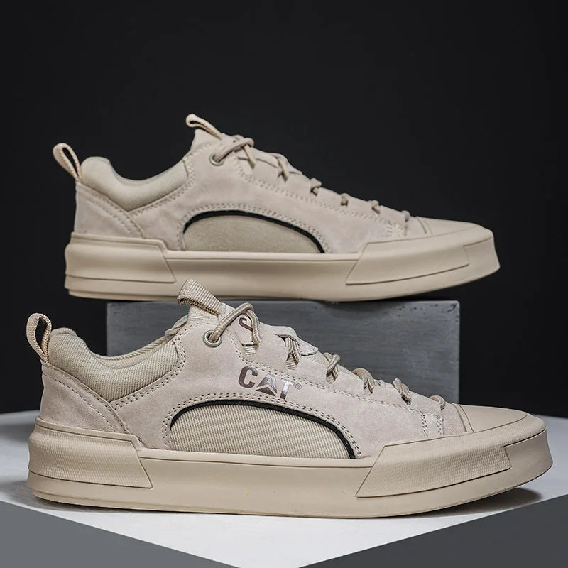 Durable men's outdoor sneakers - anti-slip wear-resistant fabric upper, for hiking and casual everyday