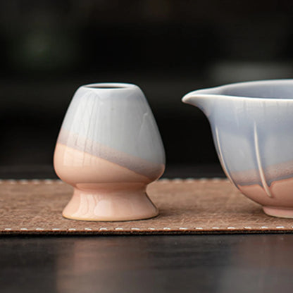 Supporto per frusta Matcha in ceramica Chasen Stand per teiera domestica