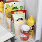 Refrigerator Storage Partition Board 4Pcs - Retractable Plastic Divider Home Organizers for Kitchen