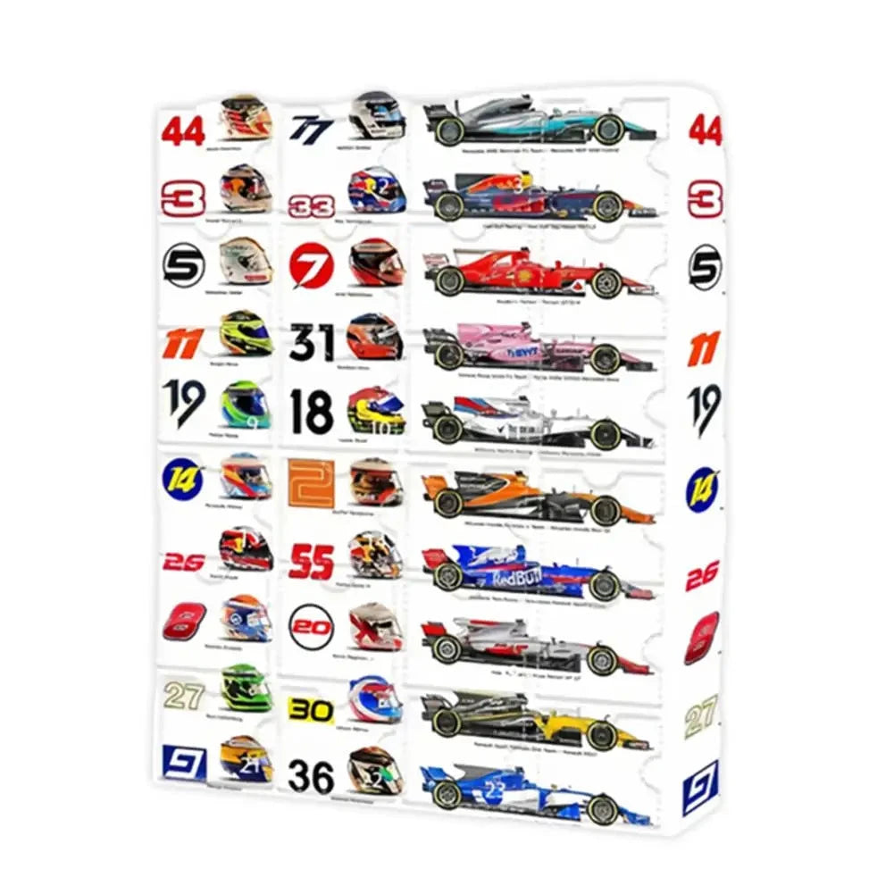 2024 F1 Advent Calendar for Kids - Surprise Miniature Racing Gifts, Christmas Countdown