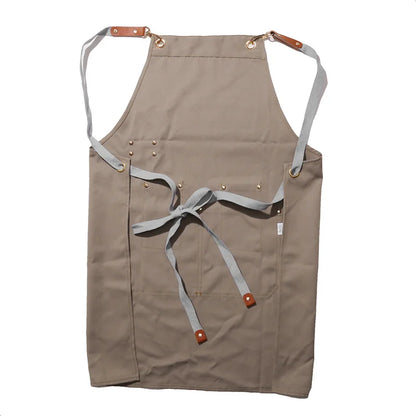 Canvas Apron Waterproof Bib Professional Cafe Catering Apron Fall 2025 Water Resistant Durable