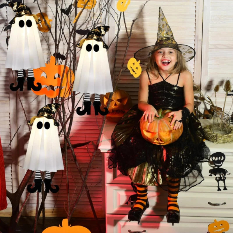 Halloween LED Witch Ghost Hanging Ornament Lamp Horror Set for Home Outdoor Yard Party Decoration 2026