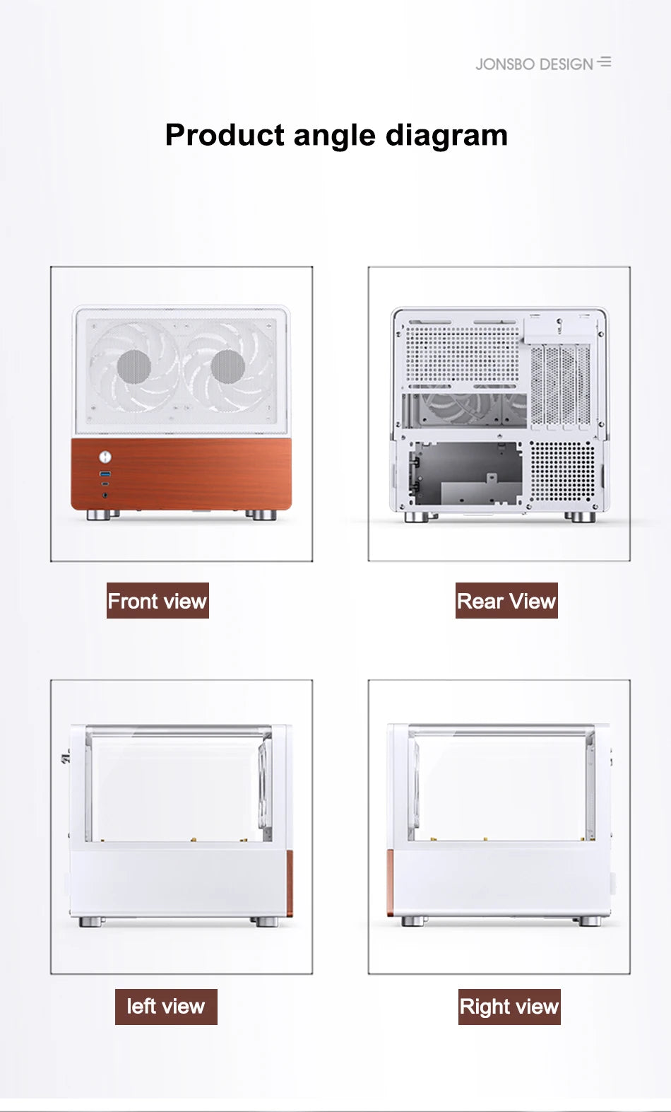 Boîtier PC Mini ITX MicroATX Vue sur Mer Verre Compact Gaming
