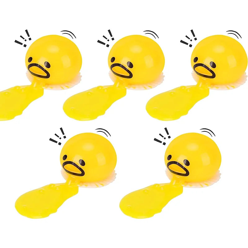 Stress Relief Egg Yolk Squeeze Toy Vomit Gag Funny Gift