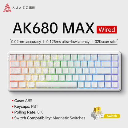 Teclado Mecánico Sixty Mini Inalámbrico ARGB Magnético Hall