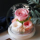 Eternal Rose LED Light in Glass Dome - Preserved Flower Gift for Weddings, Birthdays, and Valentine's Day