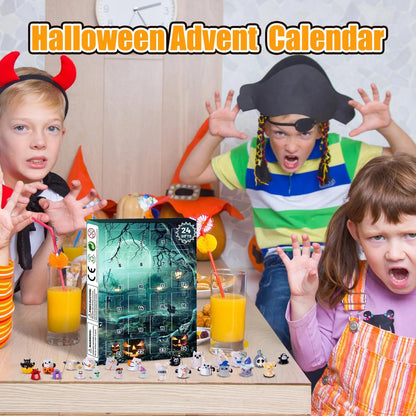 Calendario de Adviento de Halloween 24 Días Decoración de Mesa Coleccionable